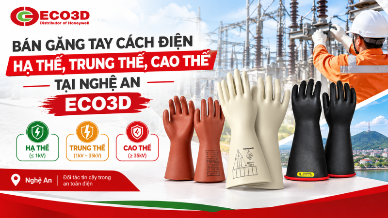 Bán Găng Tay Cách Điện Hạ Thế, Trung Thế, Cao Thế Tại Nghệ An - ECO3D